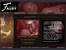 Tablet Screenshot of domaine-faury.fr